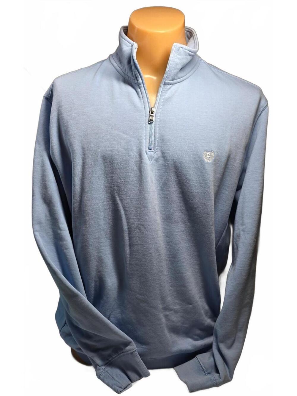 Chaps The Everyday Fleece Half-Zip Pullover Sweatshirt XL Light Blue